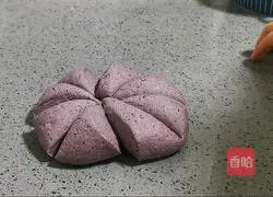 Illustration of how to make black rice steamed buns 17