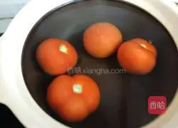 Tomato Enoki Mushroom Egg Flower soup recipe 2