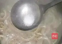 Illustration of how to make crystal pig skin jelly 6