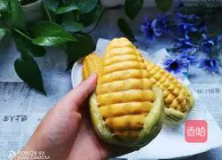 Illustration of how to make colorful vegetable and corn buns 13