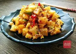 Illustration of how to make spicy diced radish 6