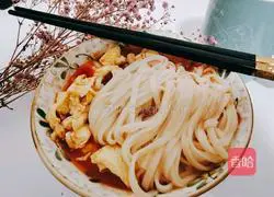 Illustration of how to make tomato and egg noodles 14