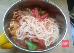 Illustration of how to make braised noodles with tomatoes and eggs 7