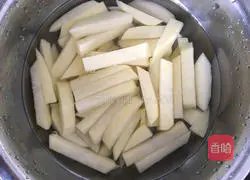 Baked French fries Illustration of how to do it 2