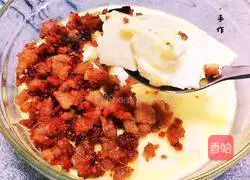 Illustration of how to make tofu and meat custard 10