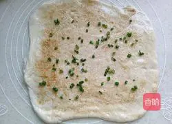 Illustration of how to make green onion pancakes 5