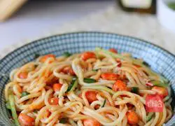 Illustration of how to make hot and sour cold noodles 9