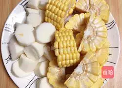 Corn, yam and pork ribs soup recipe 2