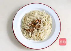 Illustration of how to make scallion noodles 9