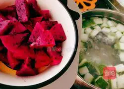 Winter Melon Pitaya Sweet Soup Recipe Illustration 7
