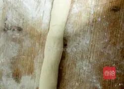 Illustration of how to make green pumpkin buns with minced meat 11