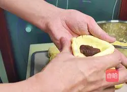 Illustration of making sticky bean buns 6