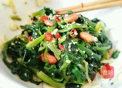 Spinach and Peanut Kernel Recipe Illustration 7