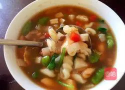 Illustration of how to make three-color mochi 8