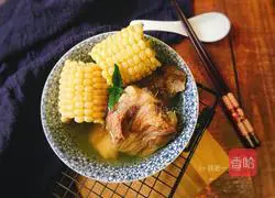 Illustration of how to make Kuaishou corn and yam stick bone soup 6