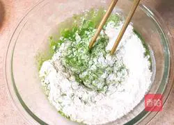 Illustration of how to make mulberry leaf steamed buns 7