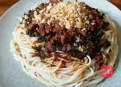 Illustration of how to make Yibin noodles 12