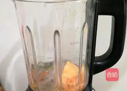 Illustration of how to make sweet potato, peanut and millet paste 3