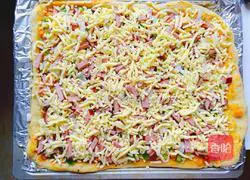 Ham Illustration of how to make pizza (oven version) 7