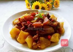 Illustration of how to make pork belly stewed with potatoes 13