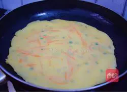 Carrot Egg Pancake Recipe Illustration 9