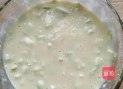 Illustration of how to make vegetable and egg pancakes 7