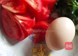 Illustration of how to make tomato and egg soup 1