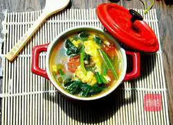 Tomato, egg and spinach soup recipe 10