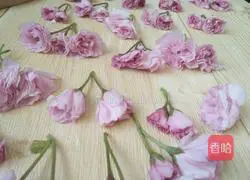 Illustration of how to make salted cherry blossoms 2