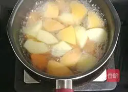 Apple Papaya Brown Sugar Illustration of how to make water 5