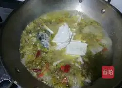 Illustration of how to make pickled cabbage, tofu and fish 12