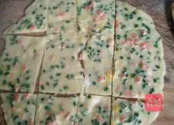 Illustration of how to make egg and ham pancakes 10