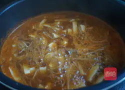 Illustration of how to make Korean spicy tofu soup 8
