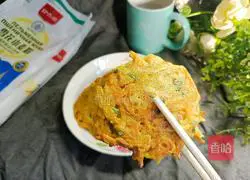 Carrot and potato shredded cake-magic flour recipe 8
