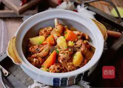 Illustration of how to make chicken legs stewed with potatoes 15