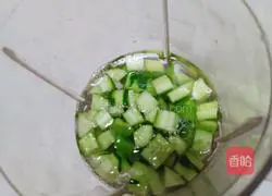 Bitter melon and cucumber juice Illustration of how to do it 6