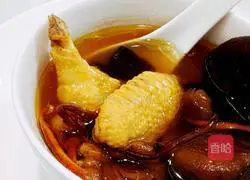 Illustration of how to make mushroom and chicken soup 6