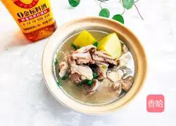 Illustration of how to cook radish and stick bones 6