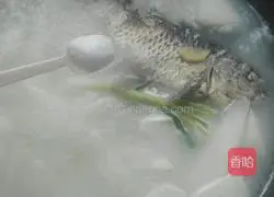 Illustration of how to make crucian carp and radish soup 14