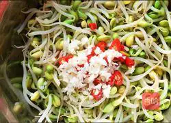 Illustration of how to make cold soybean sprouts 10