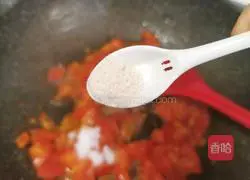 Illustration of how to make tomato and egg pancakes 12
