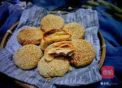 Crispy and scummy Illustration of how to make sesame sugar sesame cakes 23