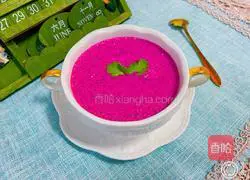 Illustration of how to make dragon fruit milkshake 6