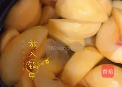 Illustration of how to make canned yellow peaches 3