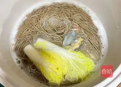 Illustration of how to make soba noodles in clear soup 5