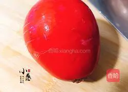 Illustration of how to make red radish and roses 1