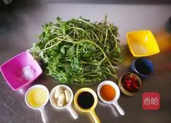 Illustration of how to make cold purslane 1