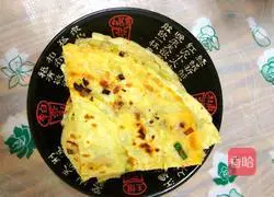 Illustration of how to make green onion layer cake 22