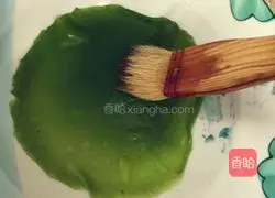 Illustration of how to make spinach cold skin 7
