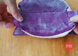 Purple sweet potato and yam small Illustration of how to make steamed buns 12